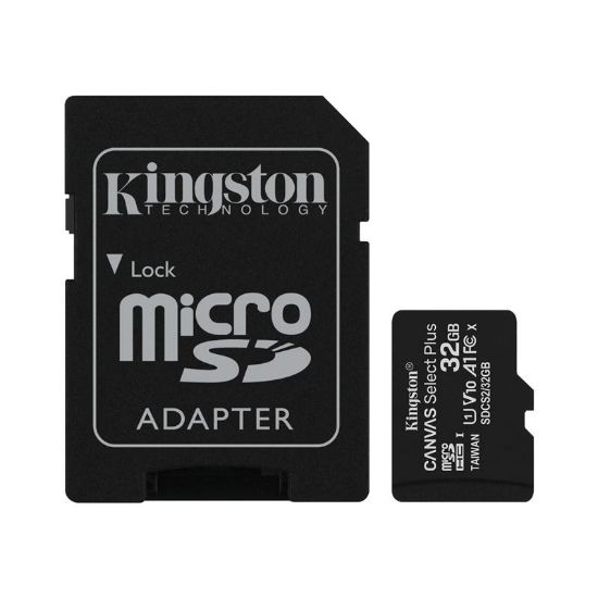  Зображення Карта пам'яті Kingston microSD   32GB C10 UHS-I R100MB/s + SD 